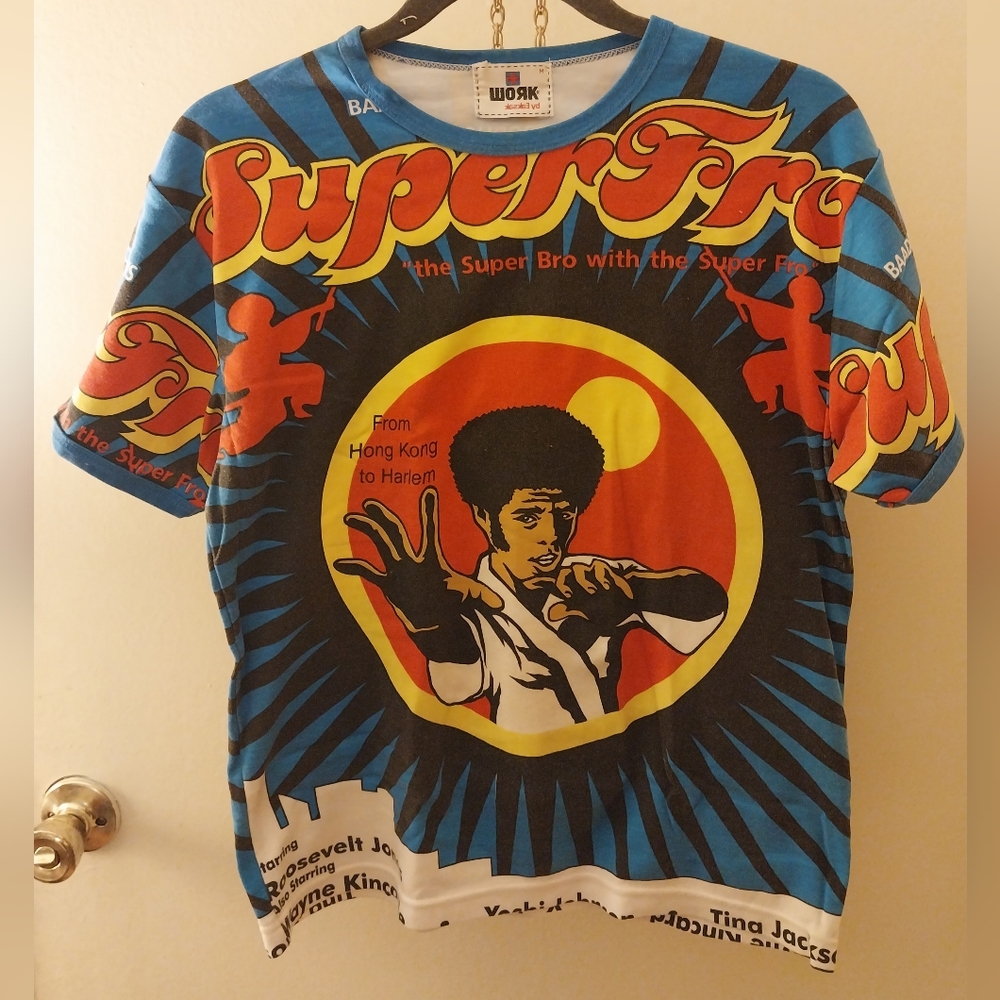 Vintage Work by Eaksak Jim Kelly SuperFro, Interlock tee Sz s/m